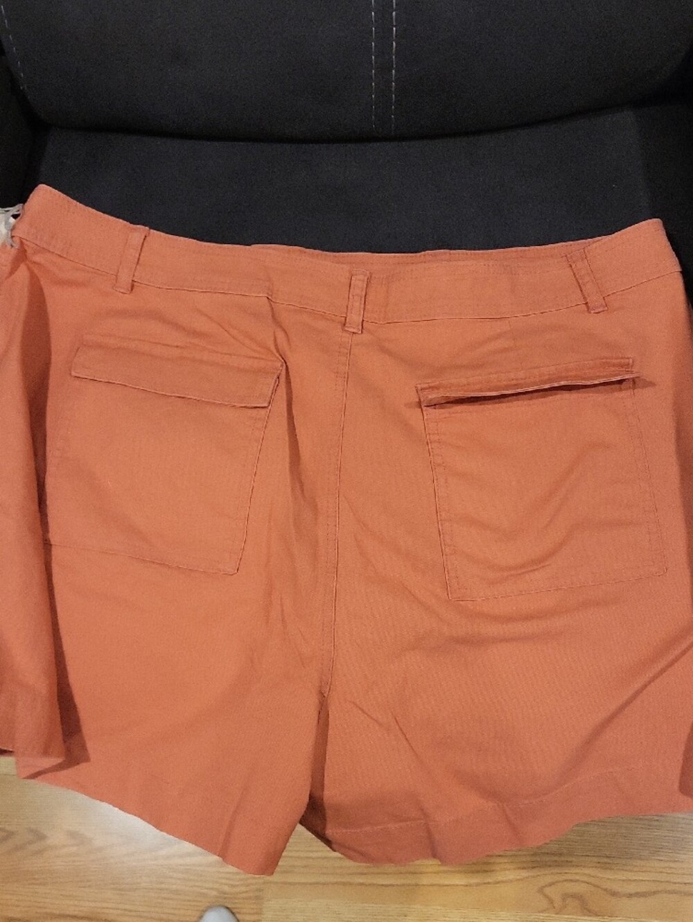 a new day WoMen's Flat Front Shorts in Coral - Picture 2 of 6